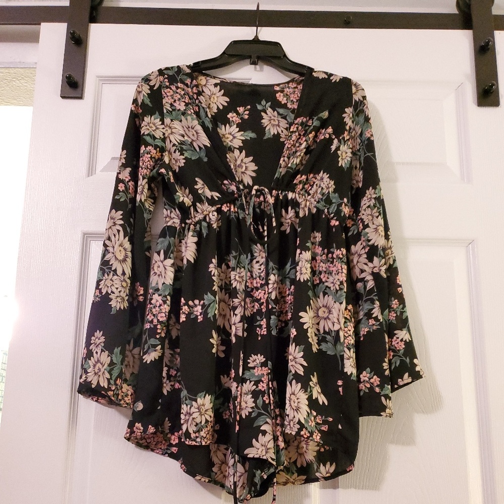 Audrey black romper
